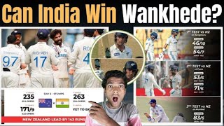 CAN INDIA WIN WANKHEDE 3rd Test MATCH IND VS NZ DAY 2 REVIEW JEETNA ETNA AASAN NHI indvsnzseries [upl. by Shelah64]