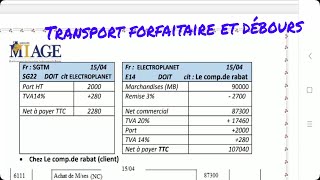 LA COMPTABILITE GENERALE FACTURATION SEANCE 2 TRANSPORT avec des exercices corrigés [upl. by Hildagard429]