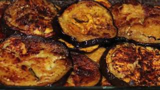 Fried Eggplant Begun Bhaji  Quick and Easy [upl. by Aihsyla456]