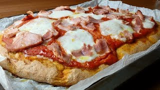 Pizza integrale con Lievito Madre Attivo con Germe di Grano [upl. by Namyw]