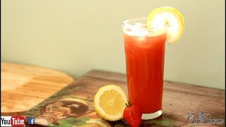 Watermelon Juice With Lemon Ginger Honey Strawberry Ice  Recipes By Chef Ricardo [upl. by Millburn]