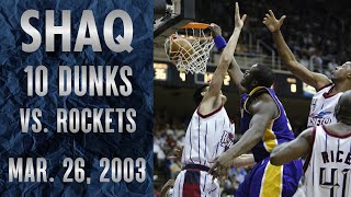 Shaq Dunkfest  10 Dunks vs Yao Ming 2003 [upl. by Dam250]