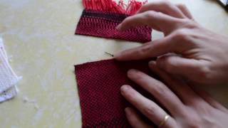 Cutting hand woven cloth part 1 [upl. by Merriman]