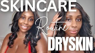 Skin Routine For Dry Skin High End and Drugstore Products [upl. by Serica]