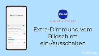 ExtraDimmung vom Bildschirm einschalten oder ausschalten  Samsung Android 14  One UI 6 [upl. by Lan]