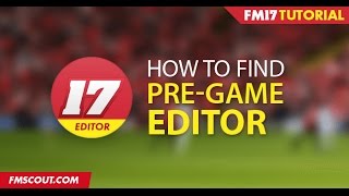 How to Find the Editor  Football Manager 2017 [upl. by Rowan356]