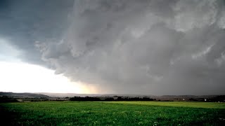 Damaging Supercell with Hurricane Force Winds  Gewitterjagd [upl. by Aseiram447]