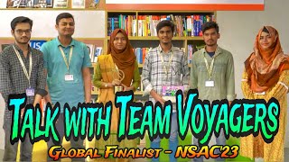 Talk with Team Voyagers  Global Finalist  NASA Space Apps Challenge 2023  Varendra University [upl. by Naux744]