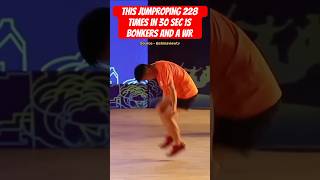 This jumproping 228 times in 30 sec is bonkers and a World record [upl. by Valoniah]