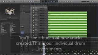 How to separate Drummer track to Individual Drum instruments in logic Pro X [upl. by Meibers529]