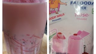 How to make falooda with falooda mix Rose flavoured  घरच्या घरी बनवा फालूदा [upl. by Aiduan]