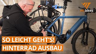 Hinterrad Ausbau  alle Schaltungen  🔧🤕🚴‍♂️ Schnelle Hilfe beim Fahrrad Platten [upl. by Claude991]