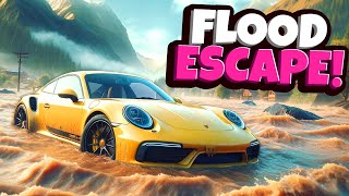 FLOOD ESCAPE with WEIRD Random Parts Cars in BeamNG Drive Mods [upl. by Macey942]