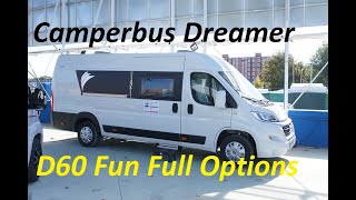 De beste Camperbus Dreamer D60 Fun Volledig ingericht net als een semi of integraal camper [upl. by Shirlene143]