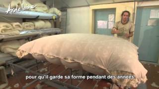 La fabrication de matelas pure laine Ardelaine [upl. by Namrehs]