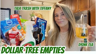 DOLLAR TREE EMPTIES  TALK TRASH WITH TIFFANY [upl. by Anidem]