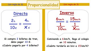 Proporciones Directas e Inversas Sin regla de 3 [upl. by Saitam]