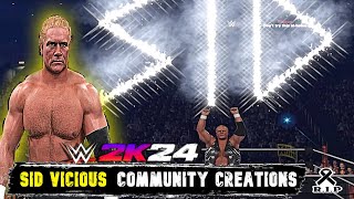 THE BEST SID VICIOUS WWE 2K24 Community Creations  MISTEFIENDX [upl. by Steward]