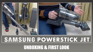 Samsung Powerstick Jet 90 Pro Cordless Vacuum With Cleanstation Unboxing amp First Look [upl. by Ennairoc]