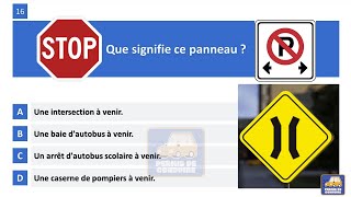 Examen théorique saaq Québec 2023  permis de conduire Sécurité routière canada test Quebec [upl. by Earehc971]