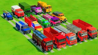 TRANSPORTING ALL POLICE CARS and AMBULANCE EMERGENCY VEHICLES WITH MAN TRUCKS  FS22 [upl. by Wittie]