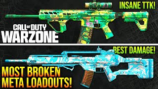 WARZONE Top 5 MOST BROKEN LOADOUTS You NEED To Use WARZONE META Weapons [upl. by Ghiselin691]