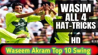 how to Wasim Akram Top 10 Swing Balls [upl. by Llerrehs]