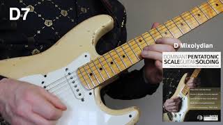 Dominant Pentatonic Solo Study Featuring Lateral Motion guitarlesson shaunbaxter pentatonic [upl. by Tiler]