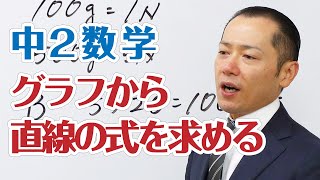 2数一次関数の式の求め方グラフから直線の式を求める [upl. by Abdulla786]