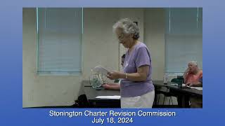 Stonington Charter Commission 071824 [upl. by Thornton871]