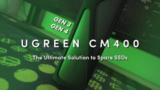 UGREEN CM400  Best M2 Enclosure for all types of NVME Gen3 Gen4 amp SATA SSDs [upl. by Parsifal]