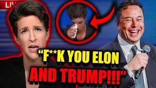 MSNBC Host Rachel Maddow EXPLODES CRYING After Elon Musk ANNOUNCED Hes BUYING MSNBC amp FIRING HER [upl. by Nahsad]