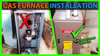 How To Install a Gas Furnace  Complete Process [upl. by Henleigh]