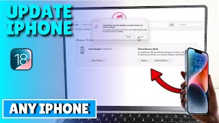 iOS 18 How to update iphone with itunes [upl. by Kindig]