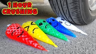 Speed Up Crushing Things With Car  Running Over Stuff With Car ASMR [upl. by Schiro826]