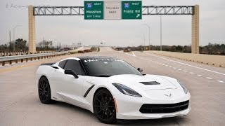 Hennessey C7 Corvette Runs 200 MPH on Texas Toll Road [upl. by Nary]