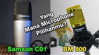 Test mic BM 800 amp mic Samson c01 [upl. by Ybur]