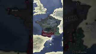 WW2 but the major countries were all in France  Hoi4 Timelapse hoi4mp history hearts hoi4 [upl. by Araccat561]