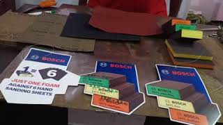 Sabhi Hand Sanding Abrasive Papers ka Baap Bosch Foam Block  Bosch Foam Abrasive Foam Blocks [upl. by Goldner]