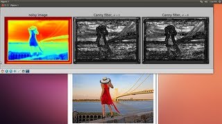 OpenCV Programming with Python on Linux Ubuntu Tutorial13 Canny Edge Detector [upl. by Einahpets]