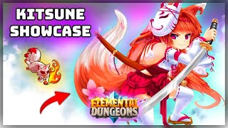 New Kitsune Mythical Element Full Complete Showcase  Roblox Elemental Dungeons [upl. by Lehar716]