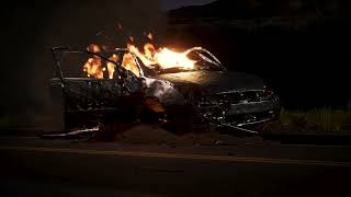 Unreal Engine 5 Car on Fire Shot 1st version [upl. by Arrehs219]