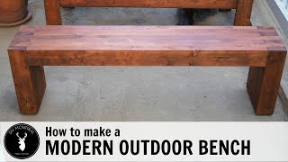 How to make a modern outdoor bench or coffee table from 2x4s [upl. by Pavlov313]