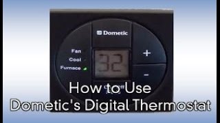 How to Use Dometics Digital RV Thermostat [upl. by Aneertak205]