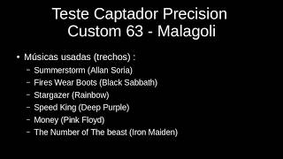 Demonstração do Captador Malagoli Precision Custom 63 [upl. by Letnahc767]