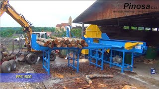 Firewood Processor  PPC1500  PINOSA SRL [upl. by Ileane]