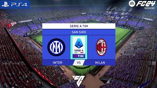 FC 24  Inter Milan VS AC Milan  Serie A [upl. by Nnylhtak]