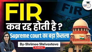 Quashing of FIR New Supreme Court Guidelines  Section 482 CrPC  StudyIQ Judiciary [upl. by Ihculo271]