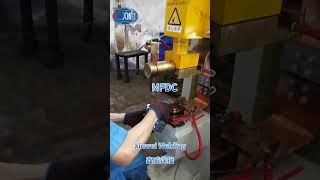 Welding metalware with MFDC stationary spot welder [upl. by Kcirde91]