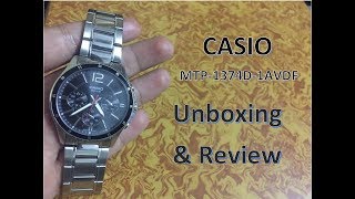 Casio Enticer MTP1374D1AVDF A832 Watch Unboxing and Review [upl. by Debo]